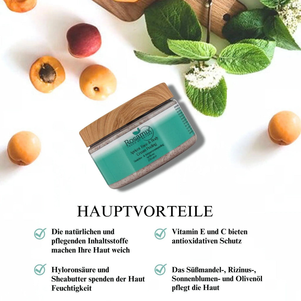 Gesichts- & Körpercremepeeling Aprikose
