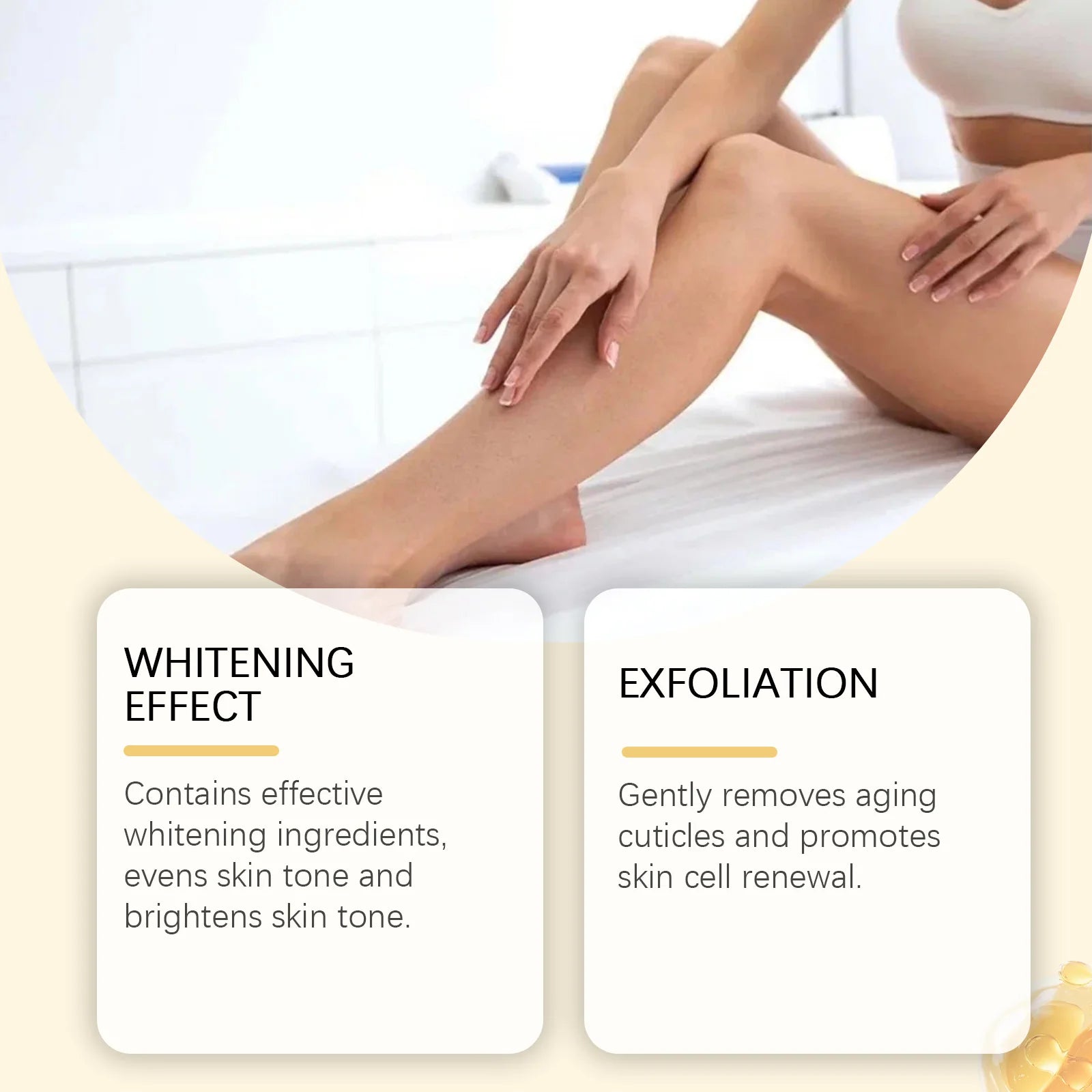 Turmeric Vitamin C Brightening Body Cream Deep Moisturizing Gentle Exfoliation Improve Dullness Even Skin Tone Nourishing Lotion