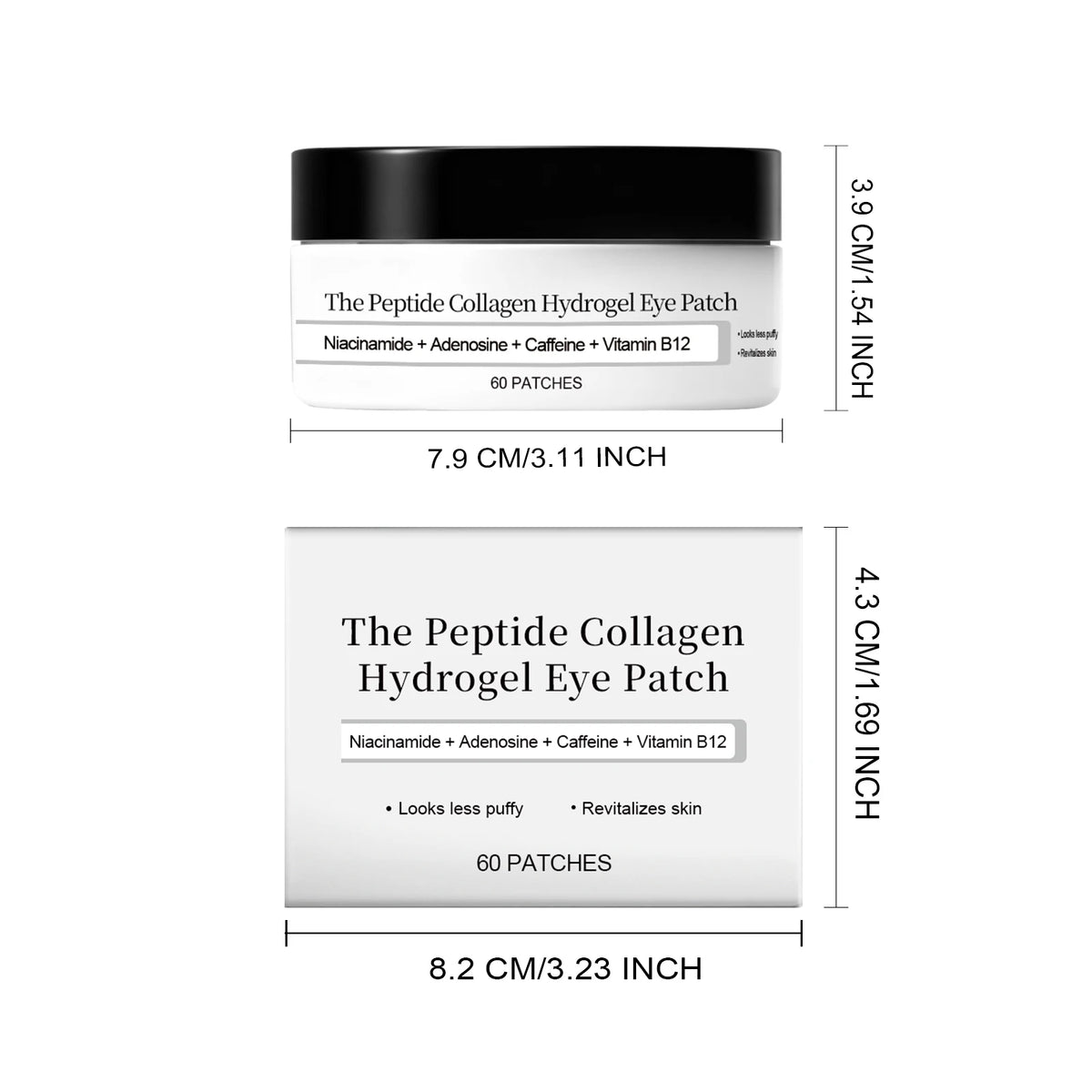 Peptide Collagen Hydrogel Eye Patch Reduce Wrinkles Dark Circles With Copper Peptide Niacinamide Firming Hydrating Gel Eye Pads