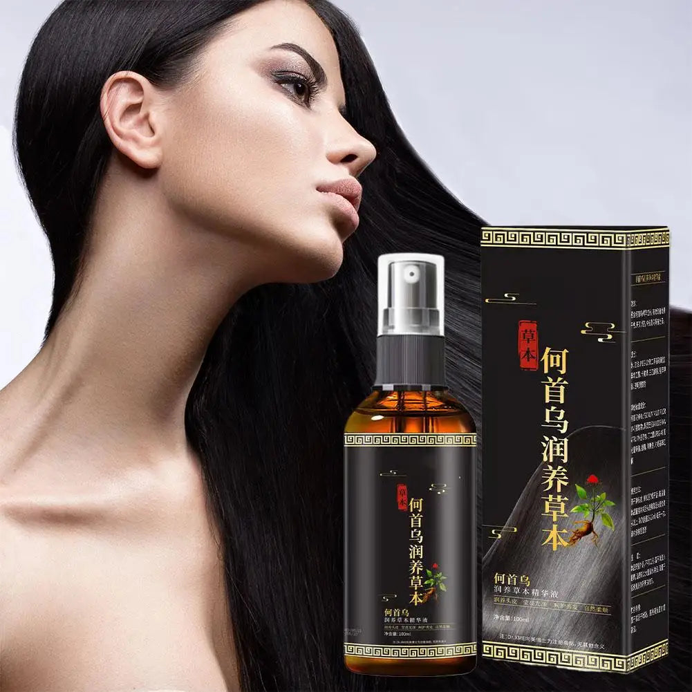 Hair Serum Hair Growth Serum Spray For Men And Women,Hair Loss Solution Polygonum Multiflori Radix, Ginger,Hair Care Essence Oil