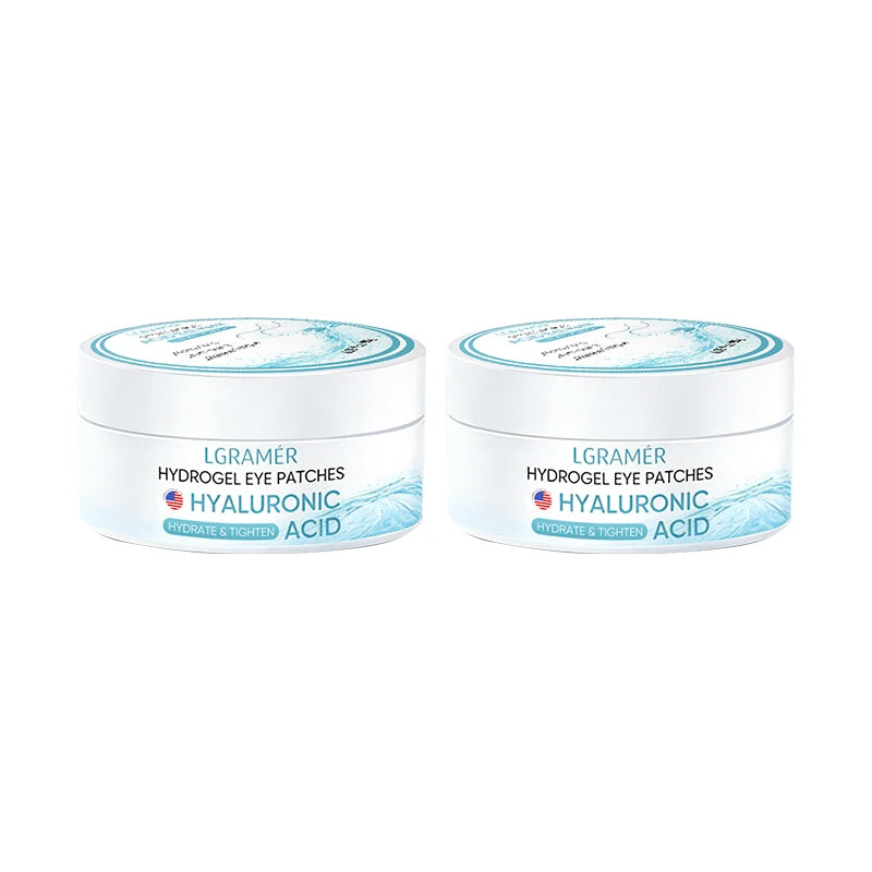 60PCS Collagen Gel Eye Patches with Hyaluronic Acid, Hydrating Under Eye Mask for Puffy Eyes, Dark Circles, Eye Bags & Fine Line