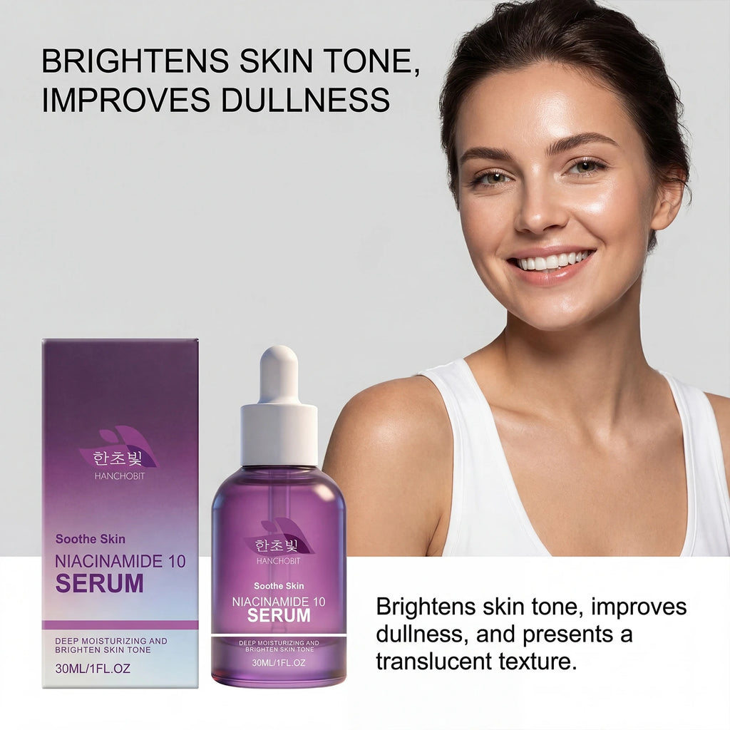 Niacinamide 10 Face Serum 30ml For Dark Spots Hyperpigmentation Daily Hydrating Moisture Brightening Face Glow Treatment Essence