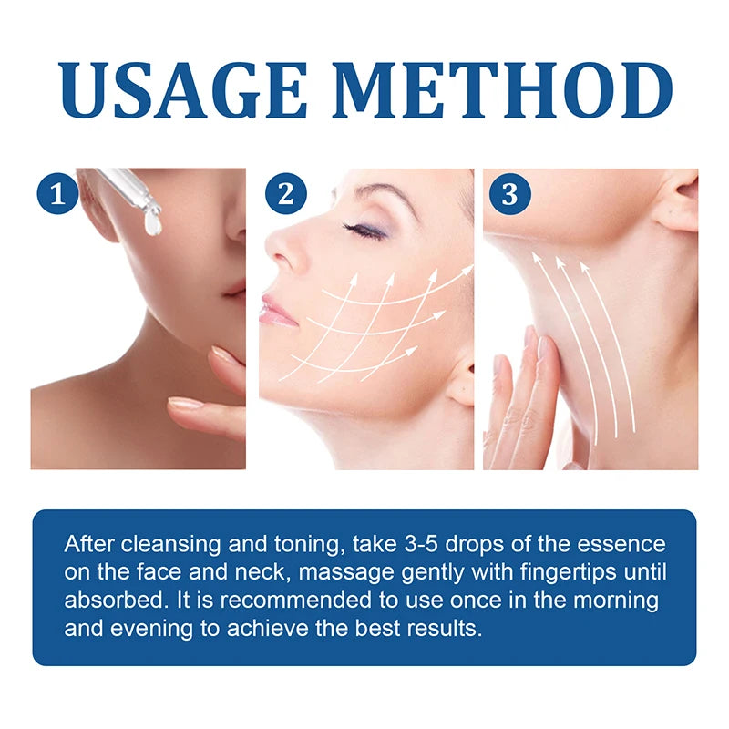 100ML Hyaluronic Acid Moisturizing Serum Face Essence Shrink Pores Brightening Lifting Facial Serum Skin Care