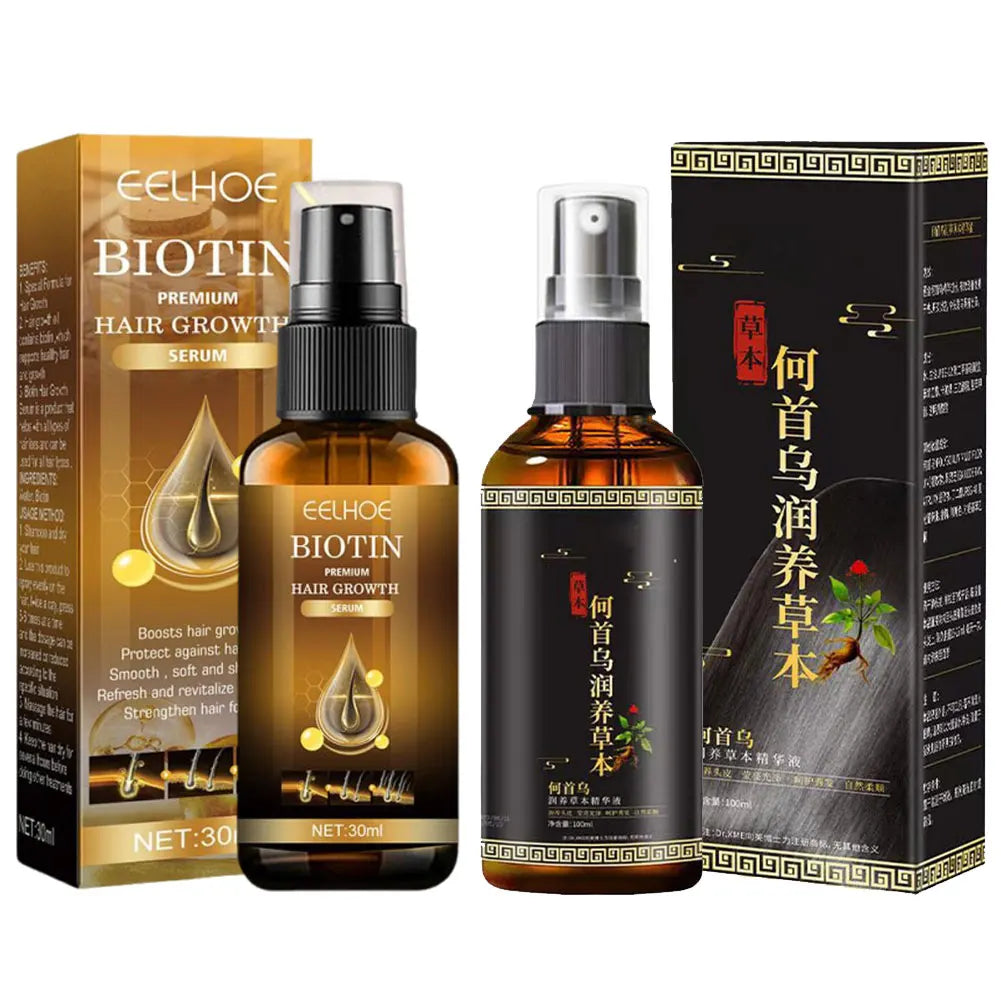 Hair Serum Hair Growth Serum Spray For Men And Women,Hair Loss Solution Polygonum Multiflori Radix, Ginger,Hair Care Essence Oil